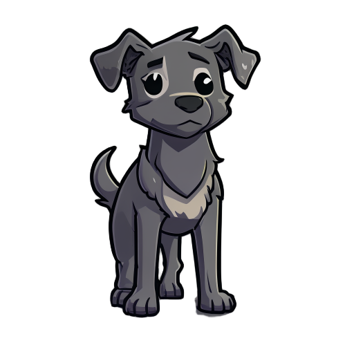 draw me a dog which is stardew valley style