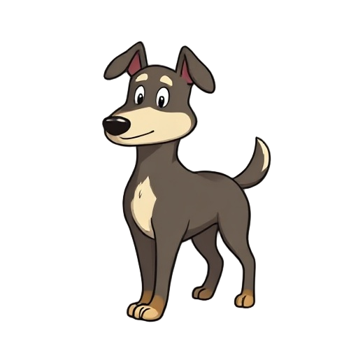 draw me a dog which is stardew valley style