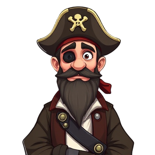 pirate captain without beard 