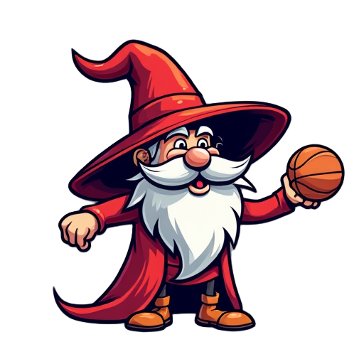 wizard retro sports logo