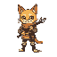 cat soldier style zelda rpg soft line 3/4