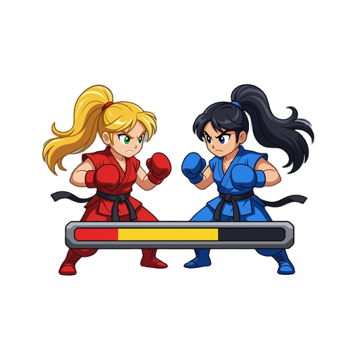 health bar for retro fighting game