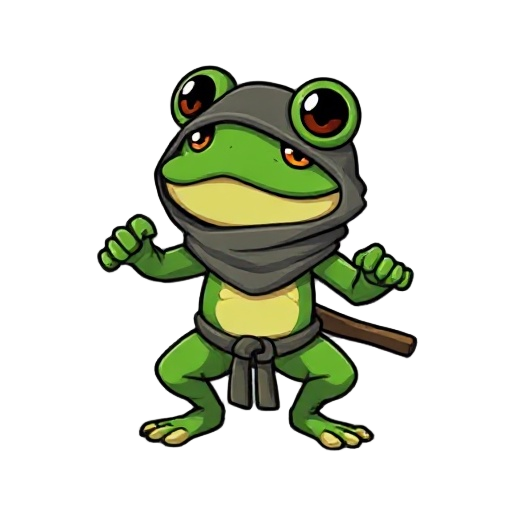 pixel 16bit frog ninja