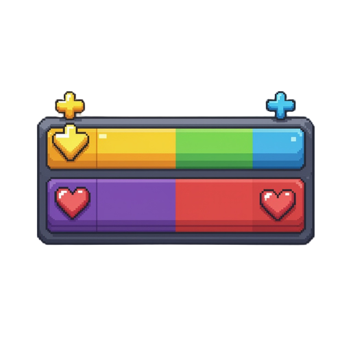 pixel health bar