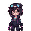 a cyberpunk girl inspired by the cyberpunk edgerunner series