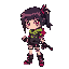 a cyberpunk girl inspired by the cyberpunk edgerunner series edgy 2d side scroller katana zero, sanabi 
