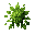 green spitit monster made of leaves