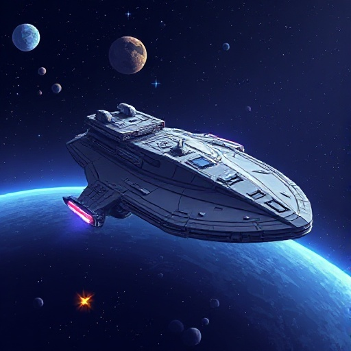 big starship, pixel, galactic empire starship