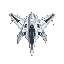 an unmanned sci-fi ai jet fighter inspired by the ghost x-9 plane from the anime macross plus