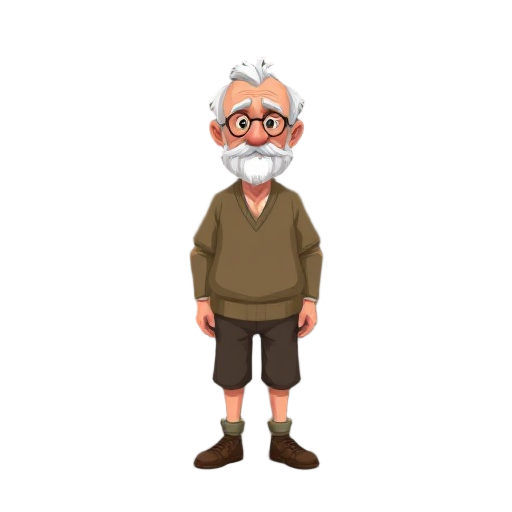 pixel old man