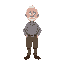 pixel old man