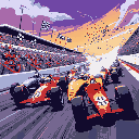 a frantic start to the indy 500 race