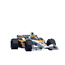 a cartoonised penzoil indy car at the indy 500