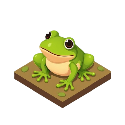 generte a crtoonish frog