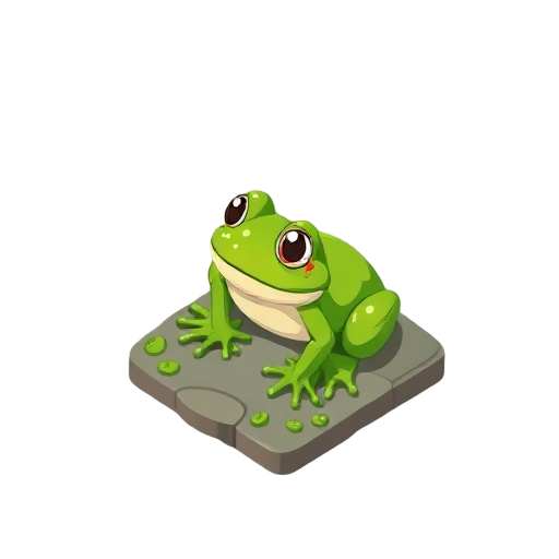 generte a crtoonish frog