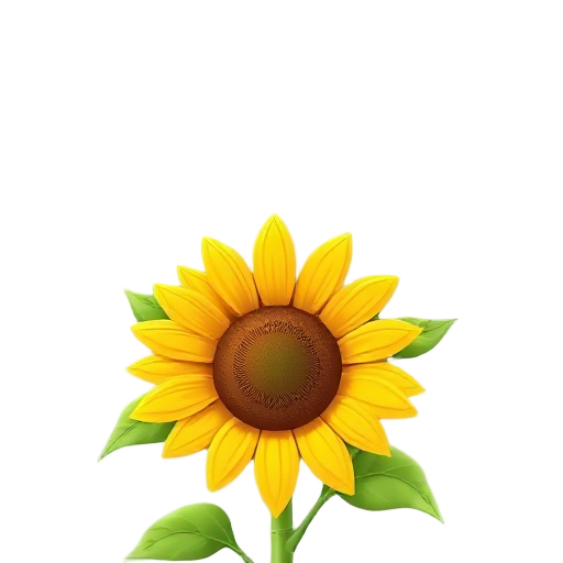 photorealistic sunflower for farming game