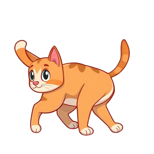 cat, walking