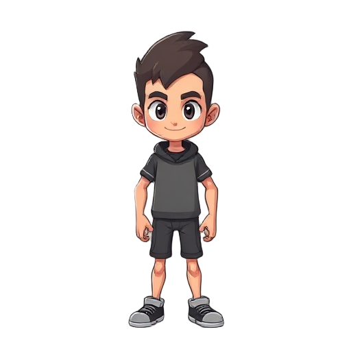 faça um personagem principal que é um personagem medroso em piexel art