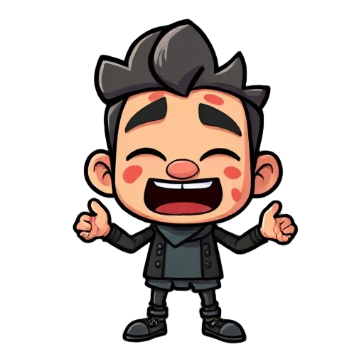 faça um personagem principal que é um personagem medroso igual o protagonista do jogo indie "pizza tower" em piexel art