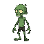 faça um zumbi andando pra direita, zumbi verde 