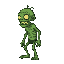 faça um zumbi andando pra direita, zumbi verde 