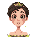 a princesa está andando 
