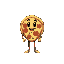 a humanoid pizza for a platform game