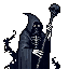 a necromant, pixel, 64bits, darkness