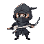 ninja com uma foice