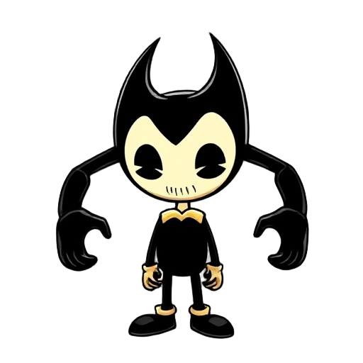 crie um monstro em formato de cogumelo sua aparencia deve lembra a forma magra do bendy de bendy the inc machine mas com a aparencia de um cogumelo
