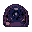  uma alavanca para um jogo de dungeon , o tema é um azul escuro , um bege um rosa muito suave e preto , um clima morbido e sombrio