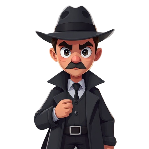 a detective in noir style