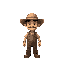 farmer with a hat