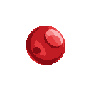flat and concave red blood cell
