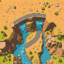 set tilemap dirt, wall, road, and dam, top down for tilemap pallette
