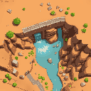 set tilemap dirt, wall, road, and dam, top down for tilemap pallette
