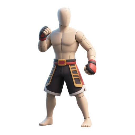 a mannequin fighter, place holder for clothes