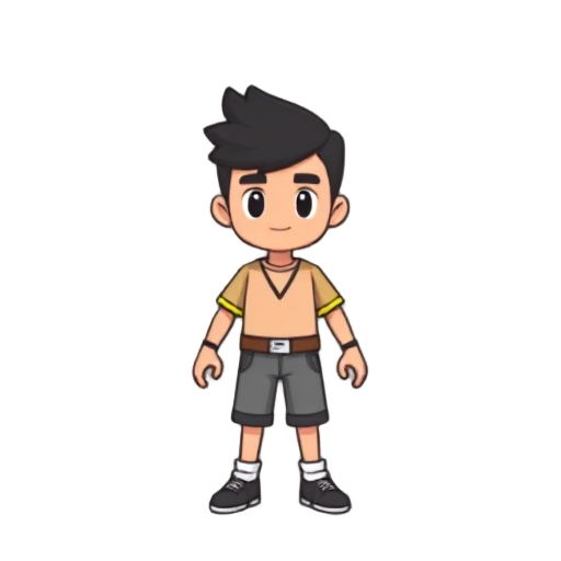 generate 8bit character avatar basic outfit, like a base template for an avatar