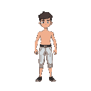generate 8bit character avatar basic outfit, like a base template for an avatar shirtless pantless