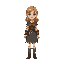  medieval girl, full body view. 