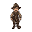 adventurer 17th century, spritesheet for idle and running