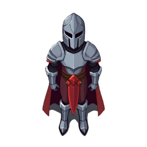 pixel art style knight 