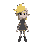 a gril with yellow hair