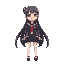 anime girl with japanese school uniform