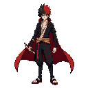 crie um personagem que seja de bleach o anime com uma espada 