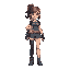 action girl sprite sheet animation 