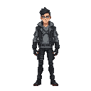 the main character is a man, a post-punk