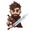warrior with a sword