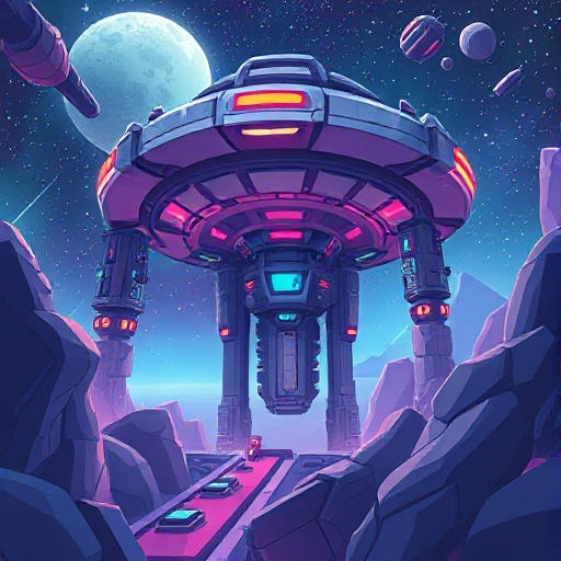 futuristic space station