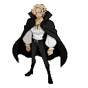 a character similar to shanks, black cape, white blouse, top-down